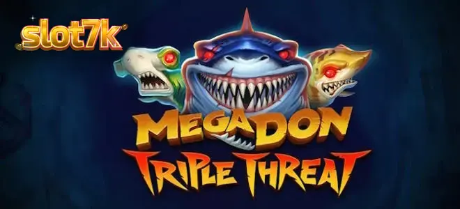 Cena subaquática com tubarões em Mega Don Triple Threat